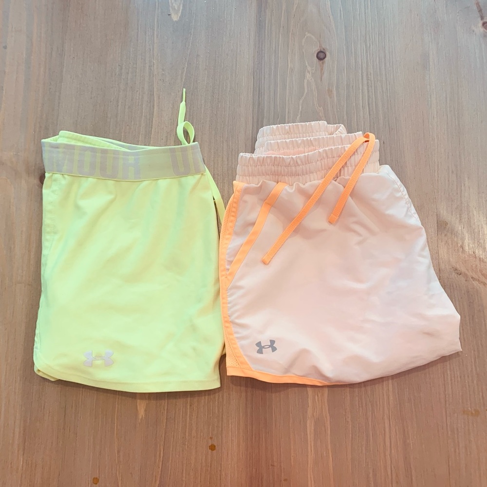 Under Armour Neon Athletic Shorts Bundle